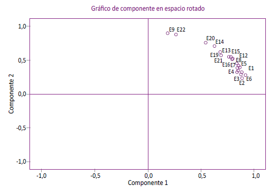 Componentes en espacio rotado